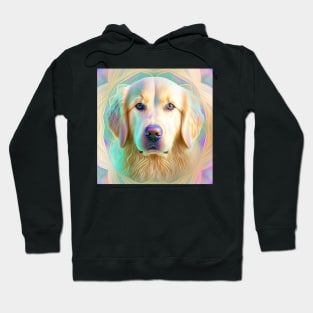 Fractal Design of A Golden Retriever Hoodie